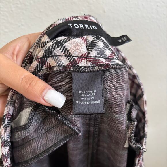 Torrid Ankle Skinny Studio Double Knit Mid-rise Pants Career Office Womens Sz 14 - Picture 9 of 11